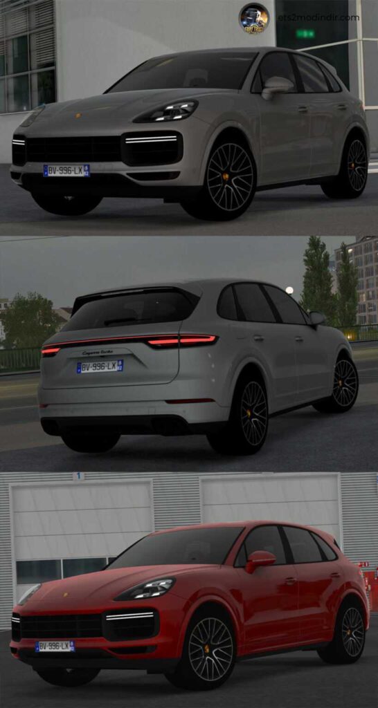 ETS 2 Porsche Cayenne Turbo 2022 E3 Araba Modu (v1.50.x) 1 Porsche Cayenne Turbo 2022 E3