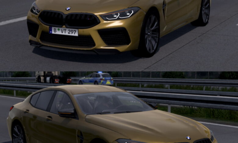 ets 2 2022 BMW M8 Competition araba modu