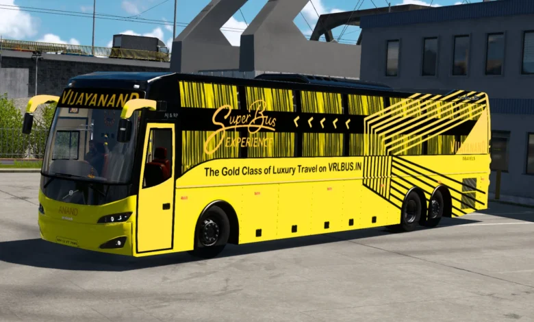 ETS 2 Volvo Celeste Sleeper Indian Bus Mod