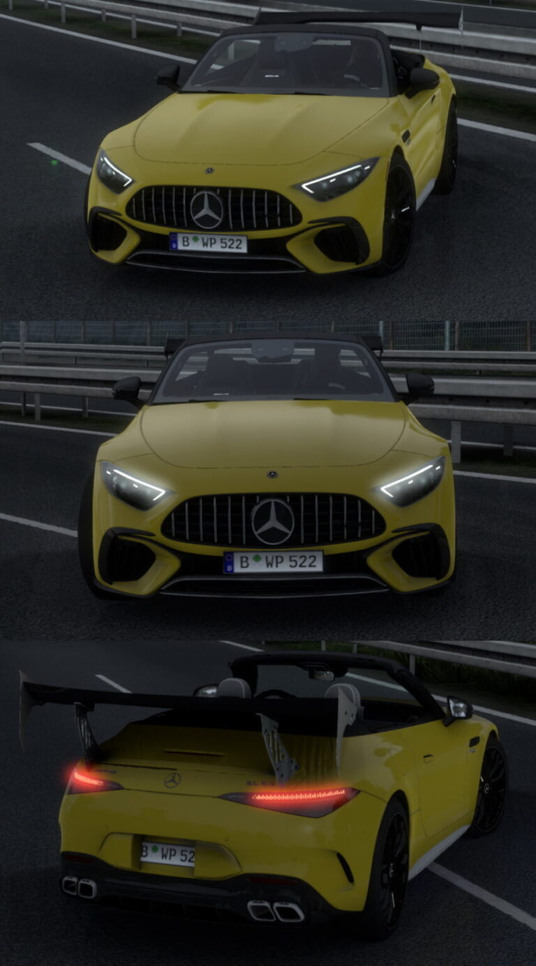 ETS 2 2023 Mercedes SL63 AMG 1.4 Araba Modu (v1.51.x)