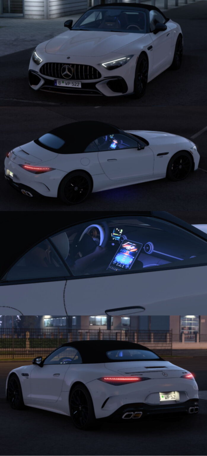 ETS 2 2023 Mercedes SL63 AMG 1.4 Araba Modu (v1.51.x)