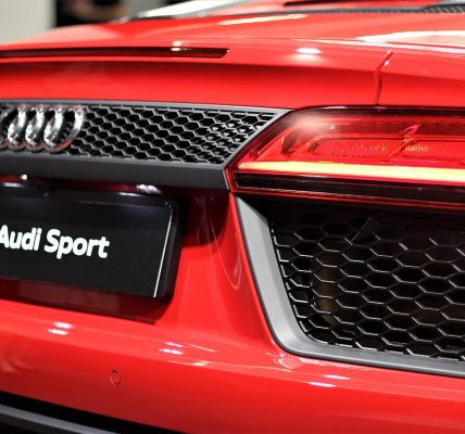 Illustration of Audi RS4 Luxury Performance Sports Car