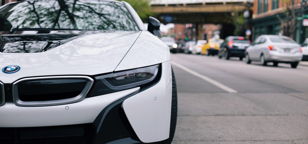 bmw, car, city, street, chicago, i8, car wallpapers, traffic, road, automotive
