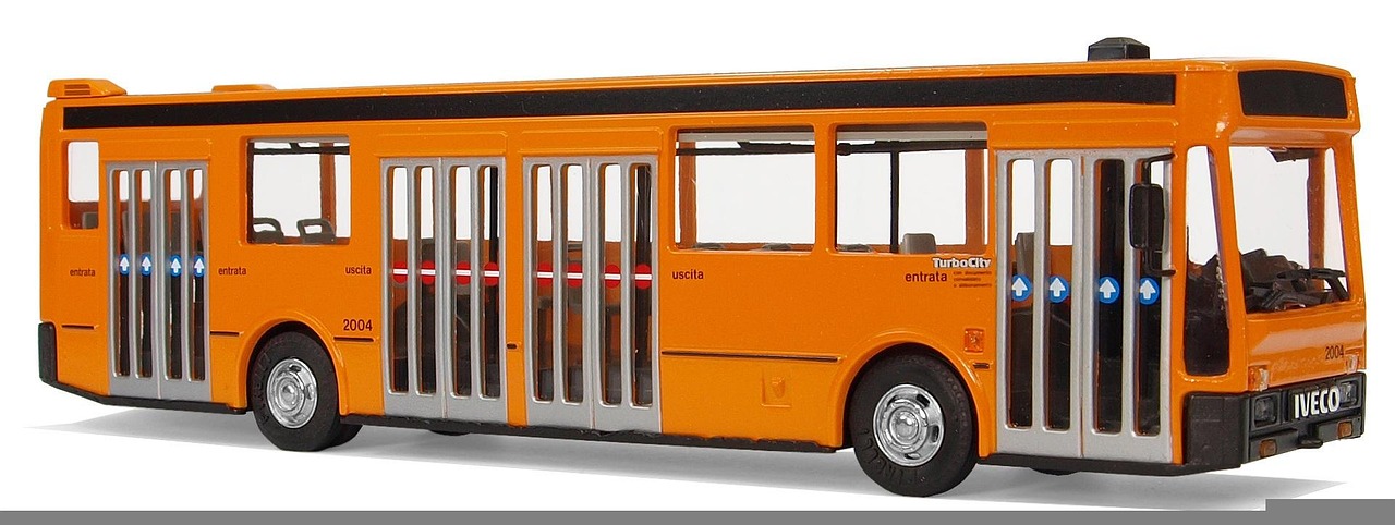 city bus, model bus, iveco, turbocity, leisure time, collect, transport and traffic, model cars, italy, isolated, and edited, own photography