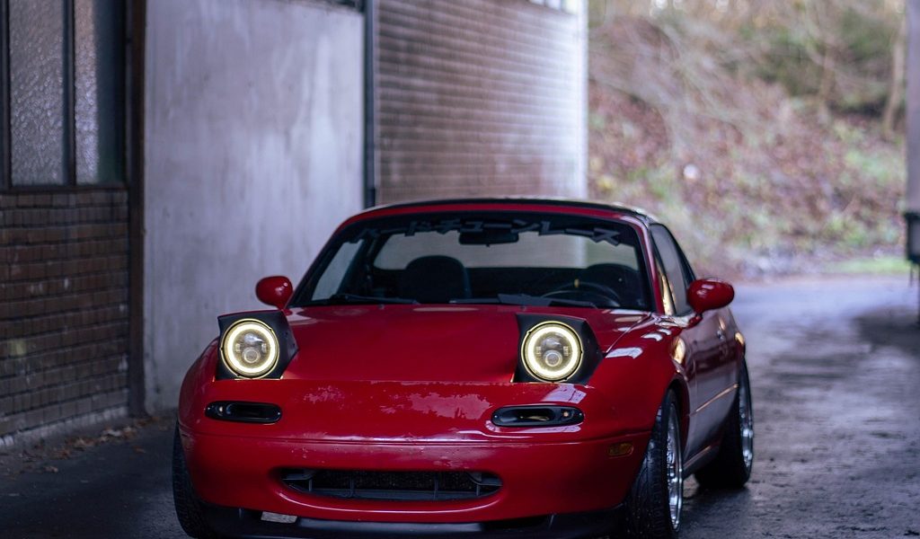 car, ride, engine, road, park, miata, mazda, car wallpapers, mx5, low, smile